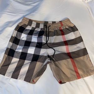 Men’s Authentic Burberry Swim Trunks